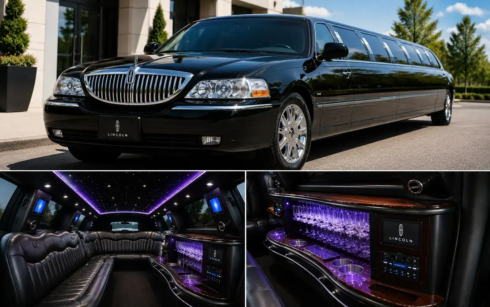 Classic Lincoln Town Car Stretch Limousine rental in Nashville, TN