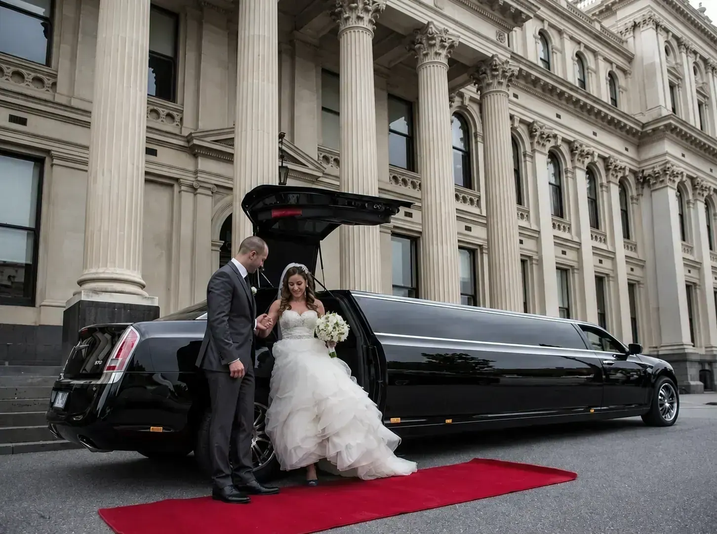 Luxury wedding limo service