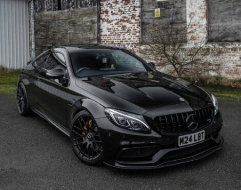 black luxurious mercedes