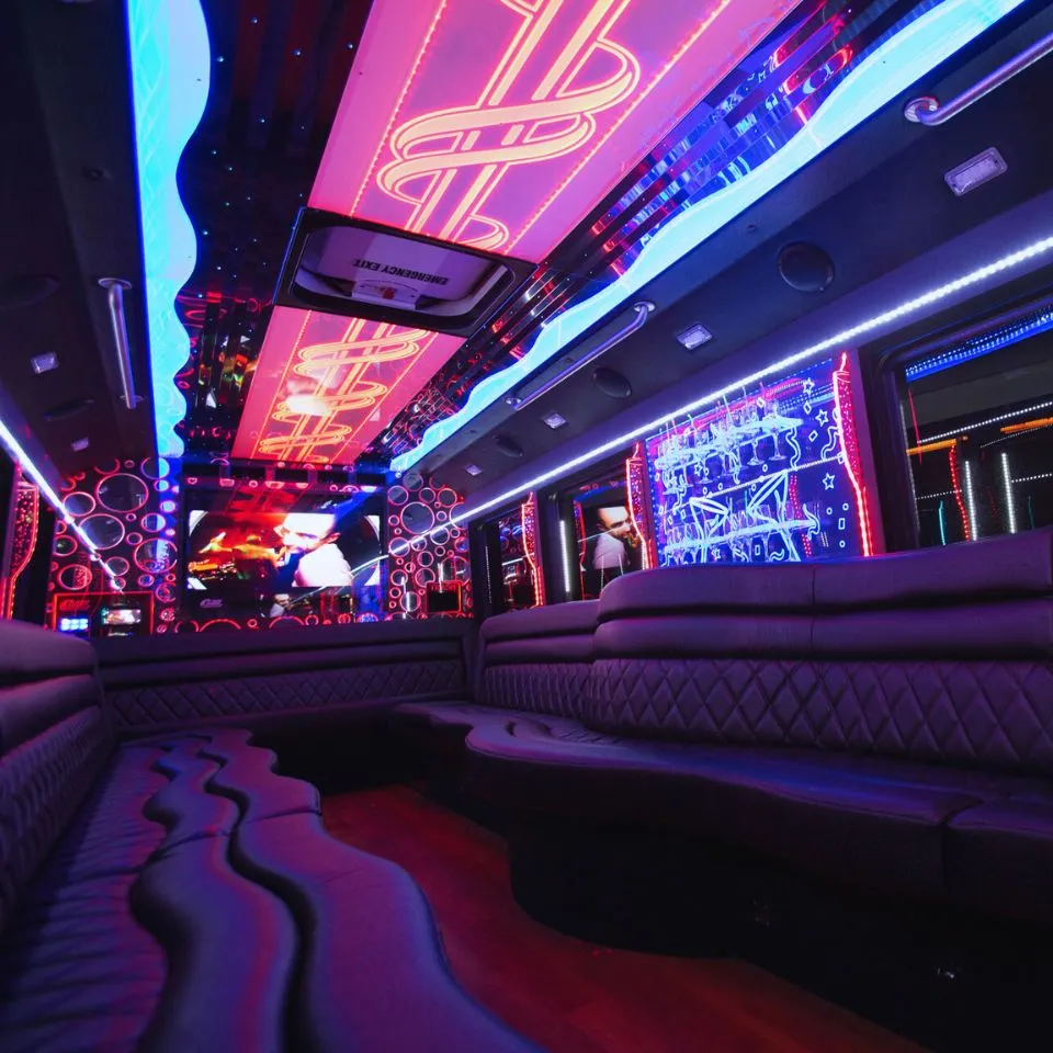birthday party bus interior