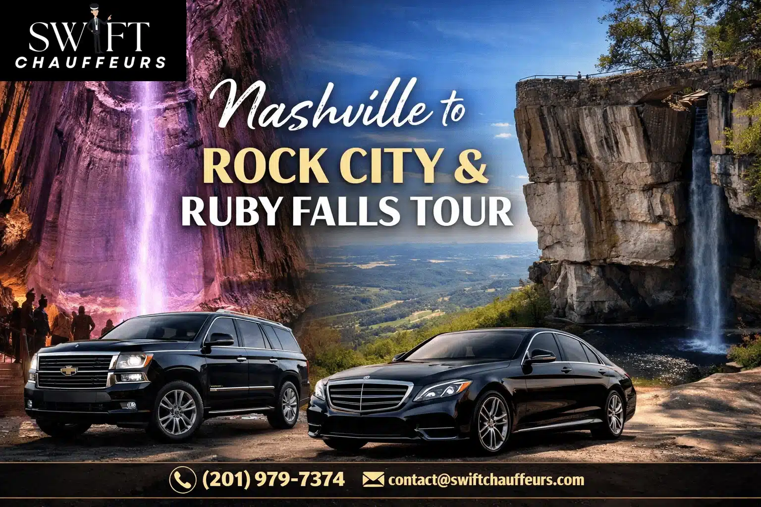 nashville to rock city & ruby falls tour