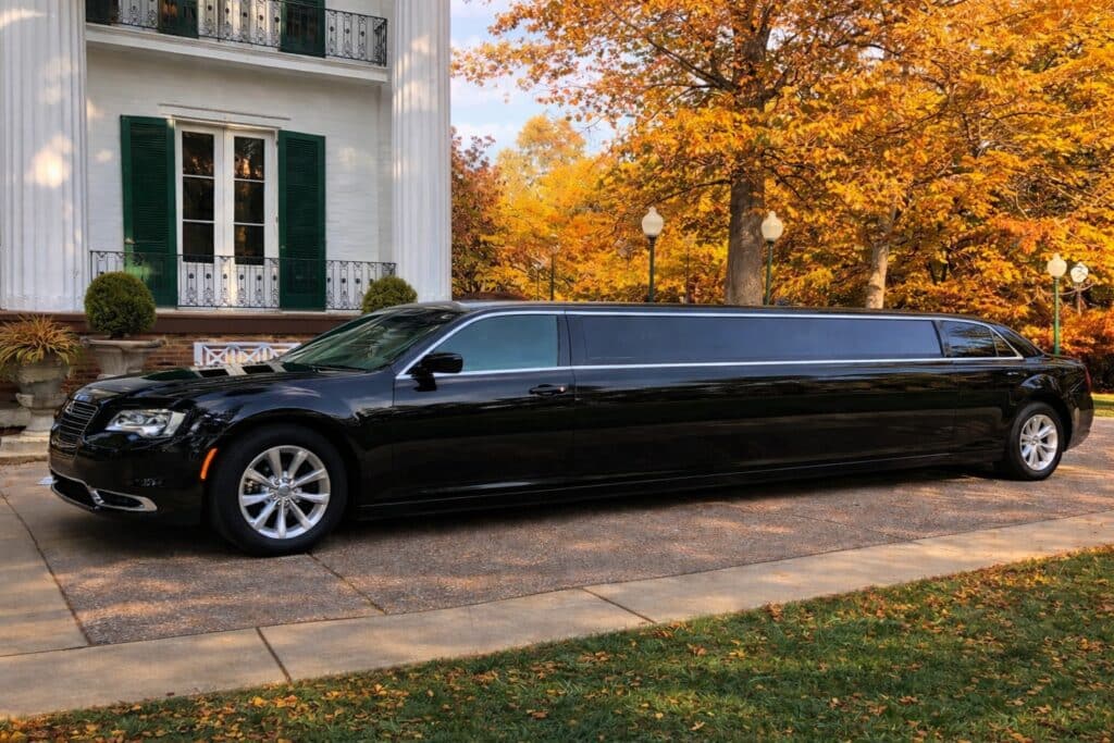 Black Chrysler Stretch Limo