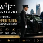 Professional chauffeur opening a luxury sedan door for a business executive, illustrating how professional transportation improves client impressions and executive travel.
