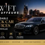 Affordable black car service in Nashville by Swift Chauffeurs featuring luxury airport transfers, executive transportation, limousine services, and professional chauffeur-driven vehicles.